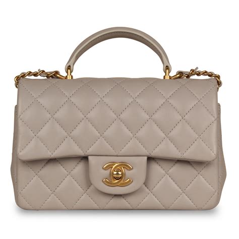 chanel mini rectangular top handle|chanel small bag with handle.